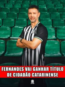 FERNANDES VAI GANHAR TÍTULO DE CIDADÃO CATARINENSE