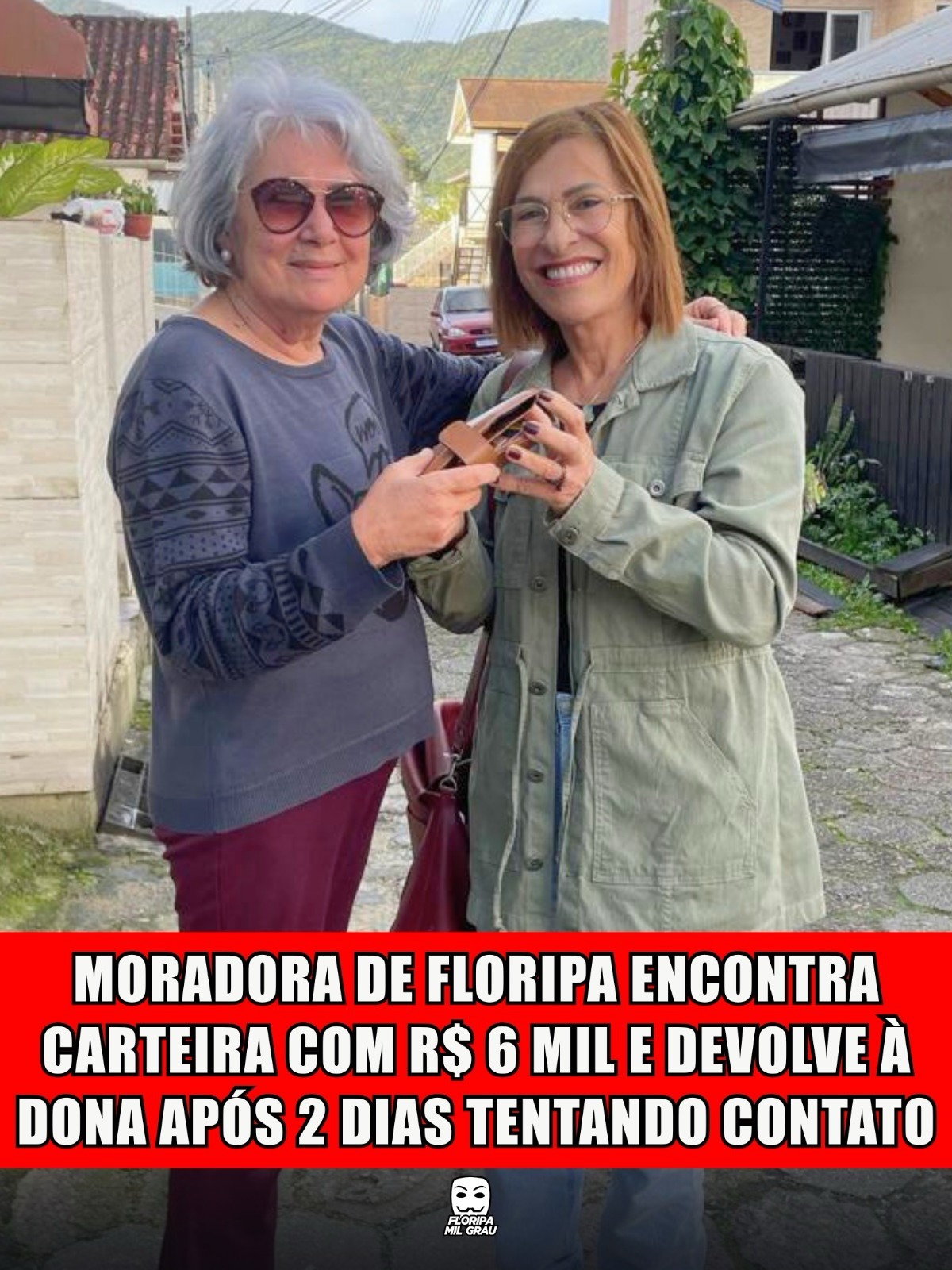 MORADORA DE FLORIPA ENCONTRA CARTEIRA COM R$ 6 MIL E DEVOLVE À DONA APÓS 2 DIAS TENTANDO CONTATO