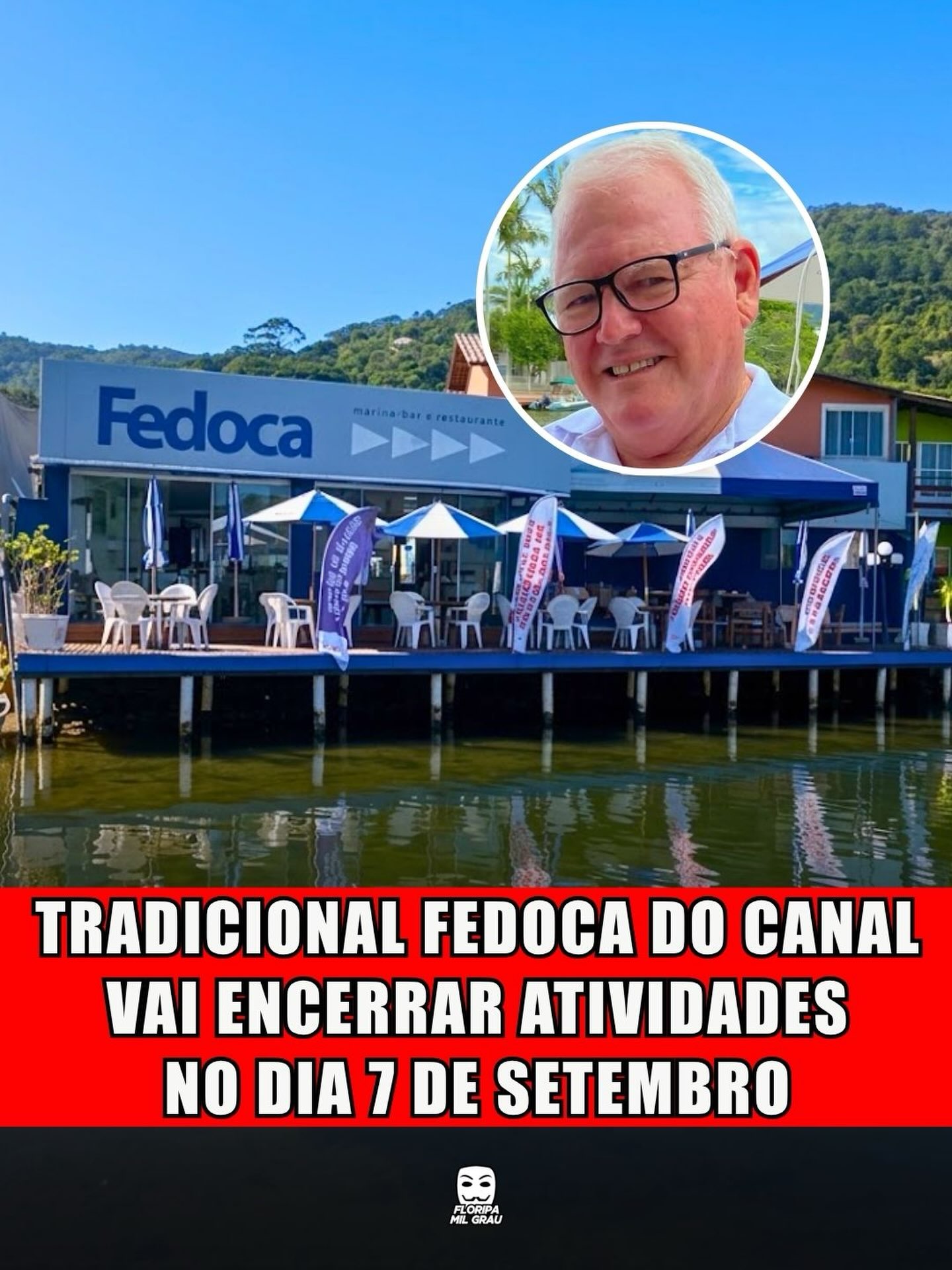 TRADICIONAL FEDOCA DO CANAL VAI ENCERRAR ATIVIDADES NO DIA 7 DE SETEMBRO