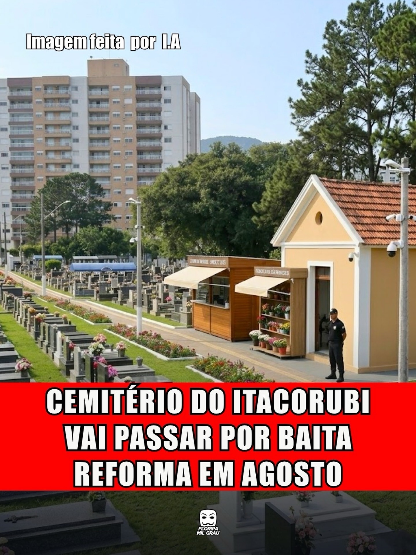 CEMITÉRIO DO ITACORUBI VAI PASSAR POR BAITA REFORMA EM AGOSTO