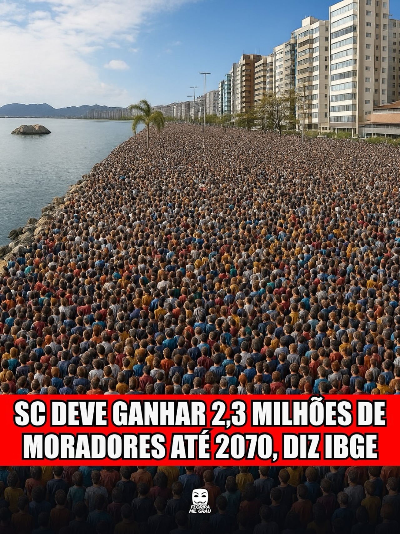 SC DEVE GANHAR 2,3 MILHÕES DE MORADORES ATÉ 2070, DIZ IBGE