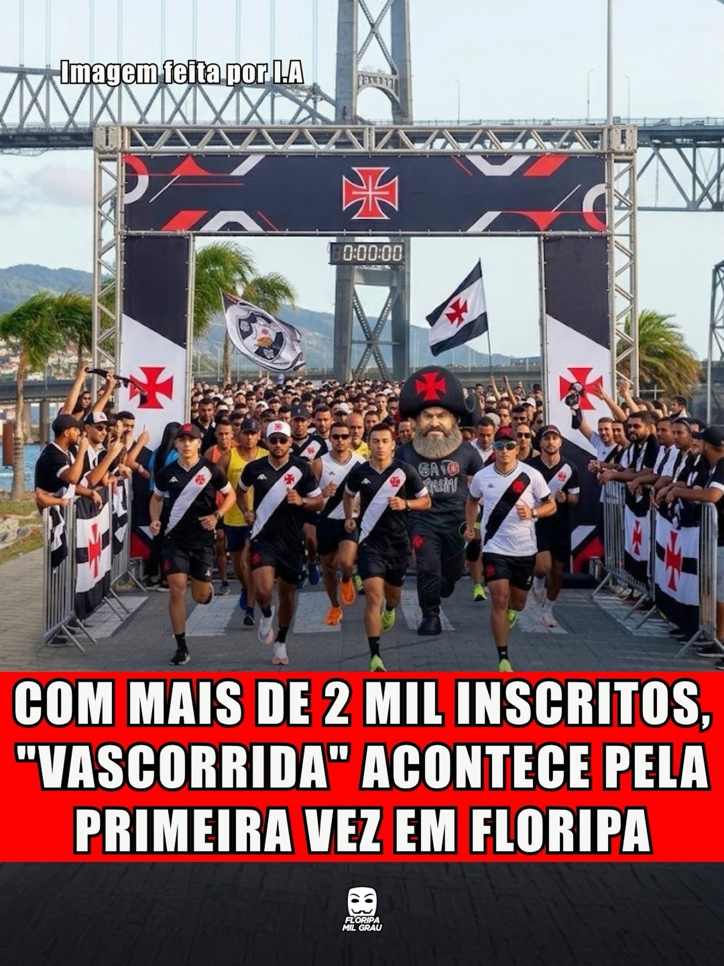 COM MAIS DE 2 MIL INSCRITOS, "VASCORRIDA" ACONTECE PELA PRIMEIRA VEZ EM FLORIPA