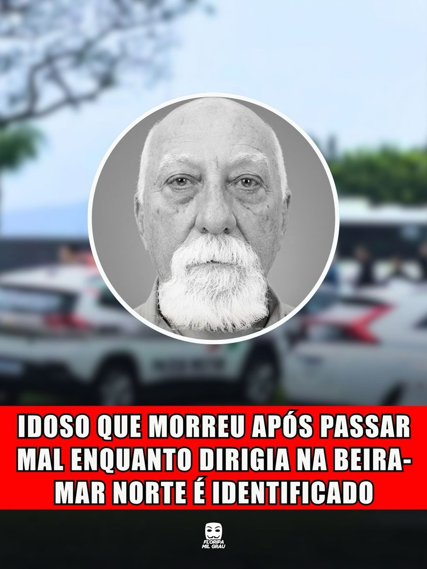 IDOSO QUE MORREU APÓS PASSAR MAL ENQUANTO DIRIGIA NA BEIRA-MAR NORTE É IDENTIFICADO