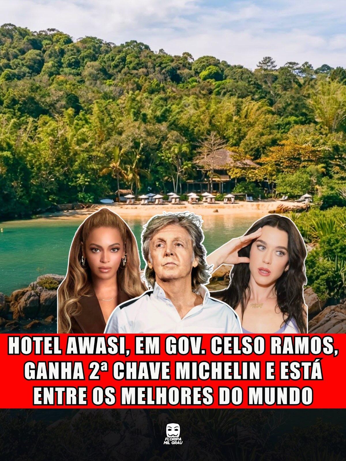 HOTEL AWASI, EM GOV. CELSO RAMOS, GANHA 2ª CHAVE MICHELIN E ESTÁ ENTRE OS MELHORES DO MUNDO