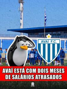 AVAÍ ESTÁ COM DOIS MESES DE SALÁRIOS ATRASADOS