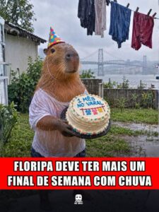 FLORIPA DEVE TER MAIS UM FINAL DE SEMANA COM CHUVA