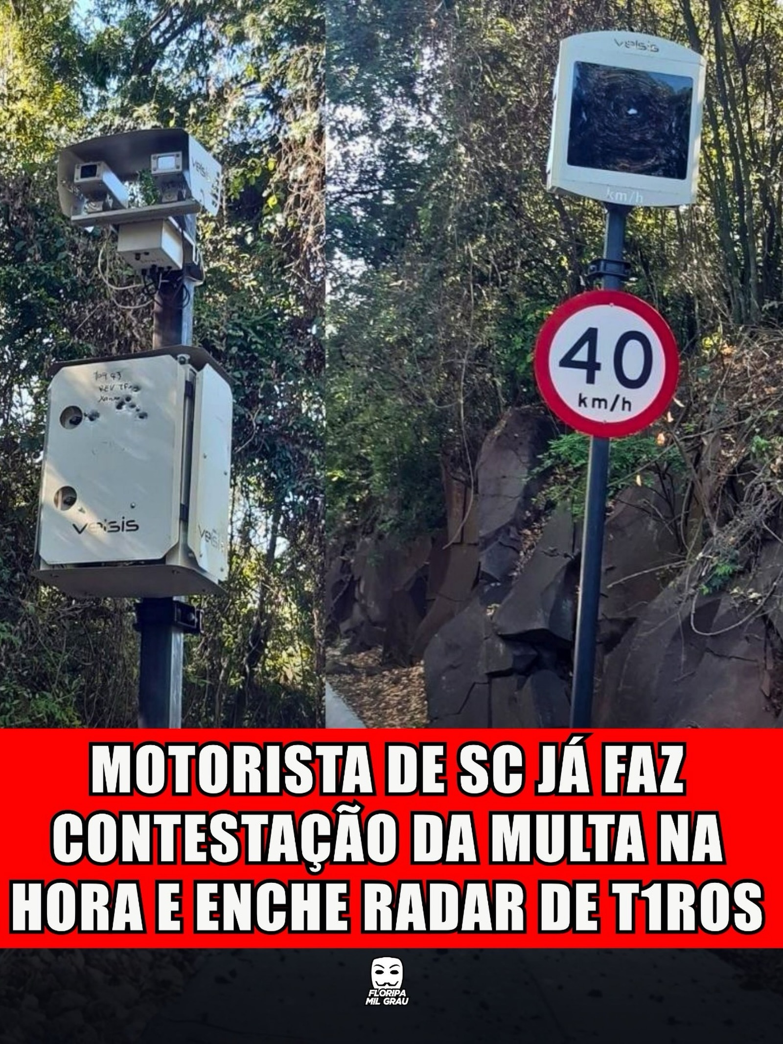 MOTORISTA DE SC JÁ FAZ CONTESTAÇÃO DA MULTA NA HORA E ENCHE RADAR DE T1ROS