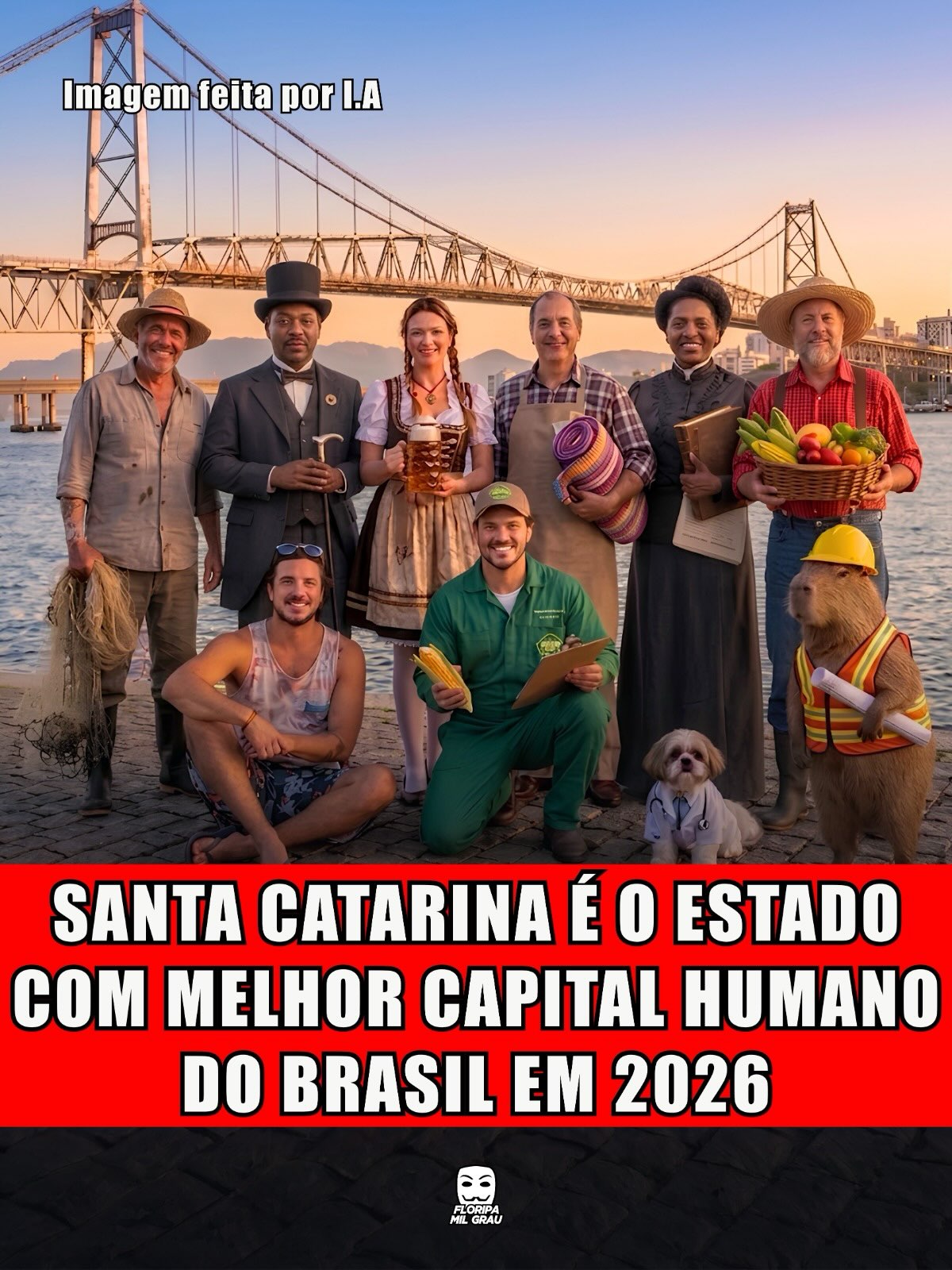 SANTA CATARINA É O ESTADO COM MELHOR CAPITAL HUMANO DO BRASIL EM 2026