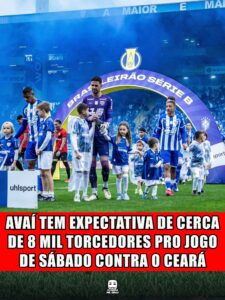 AVAÍ TEM EXPECTATIVA DE CERCA DE 8 MIL TORCEDORES PRO JOGO DE SÁBADO CONTRA O CEARÁ