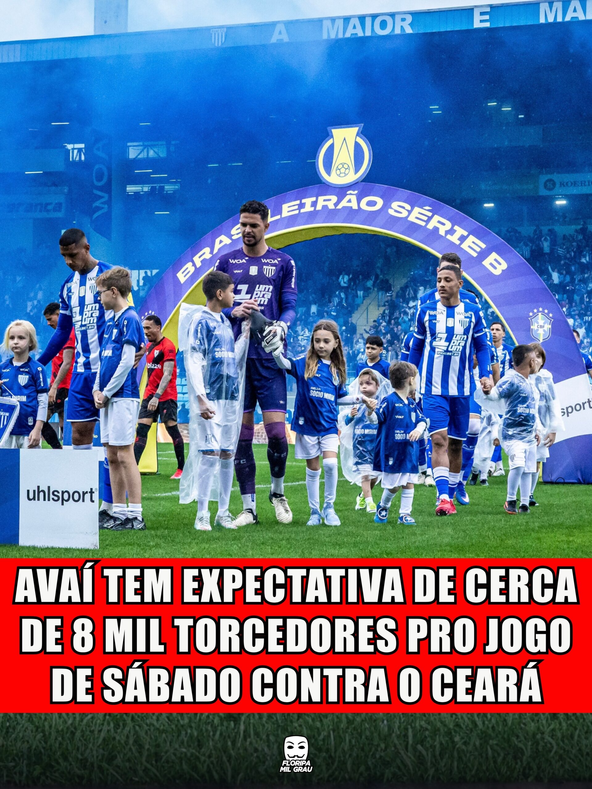 AVAÍ TEM EXPECTATIVA DE CERCA DE 8 MIL TORCEDORES PRO JOGO DE SÁBADO CONTRA O CEARÁ