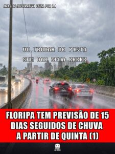 FLORIPA TEM PREVISÃO DE 15 DIAS SEGUIDOS DE CHUVA A PARTIR DE QUINTA (1)