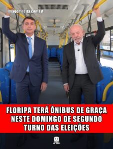 FLORIPA TERÁ ÔNIBUS DE GRAÇA NESTE DOMINGO DE SEGUNDO TURNO DAS ELEIÇÕES