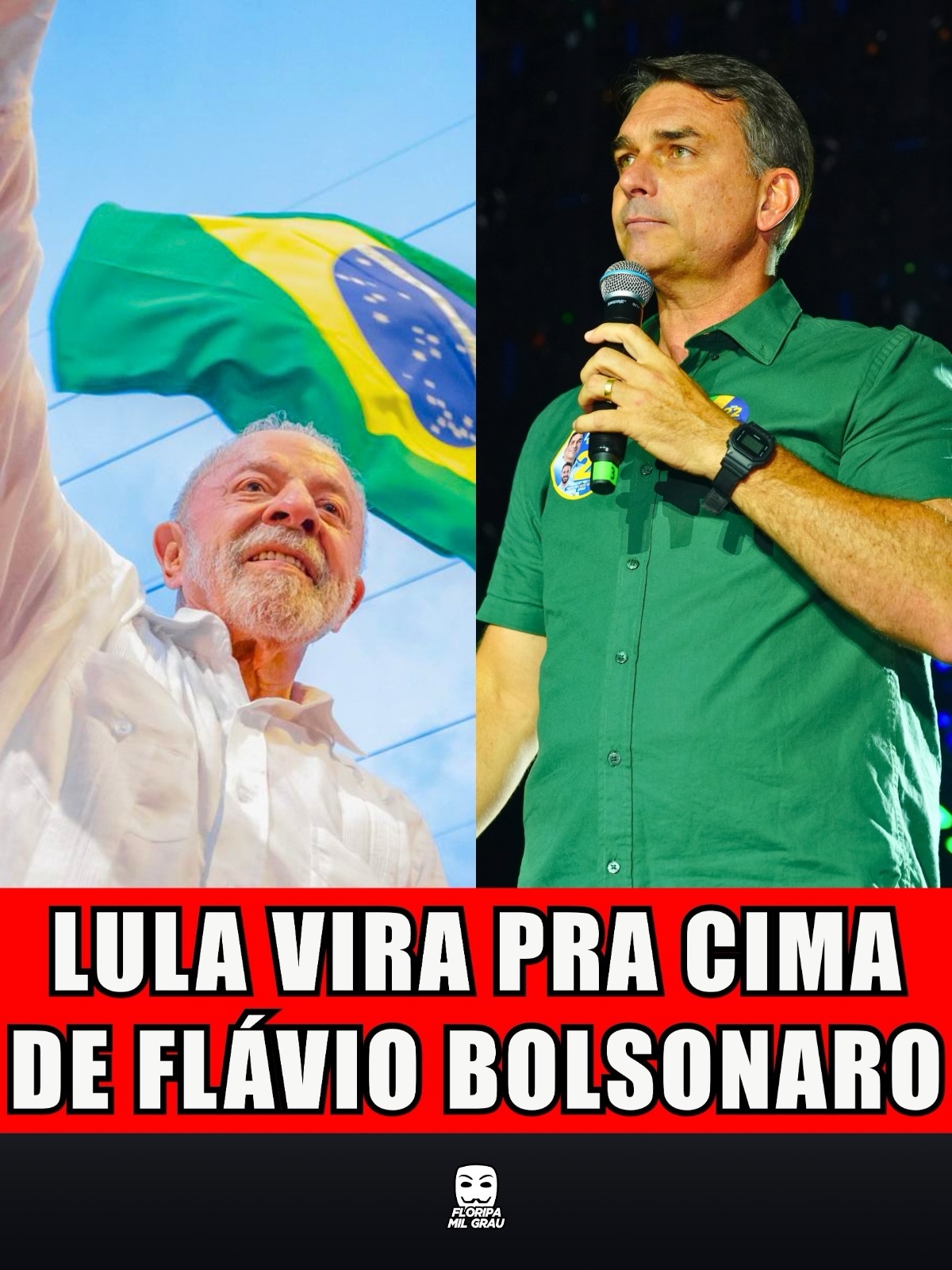LULA VIRA PRA CIMA DE FLÁVIO BOLSONARO