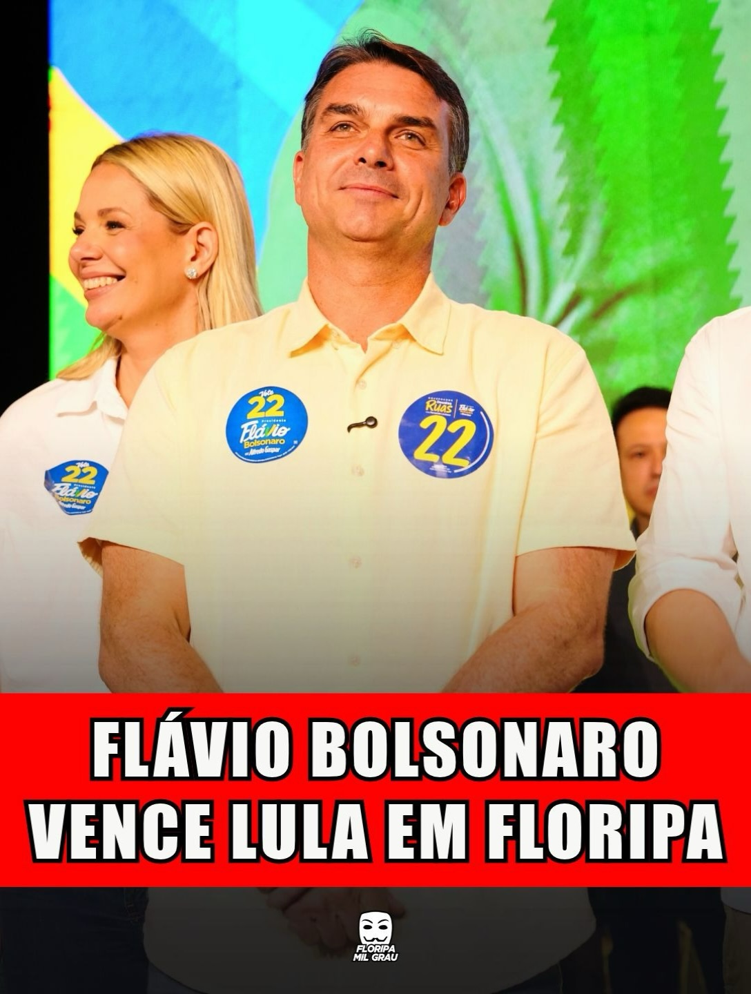 FLÁVIO BOLSONARO VENCE LULA EM FLORIPA