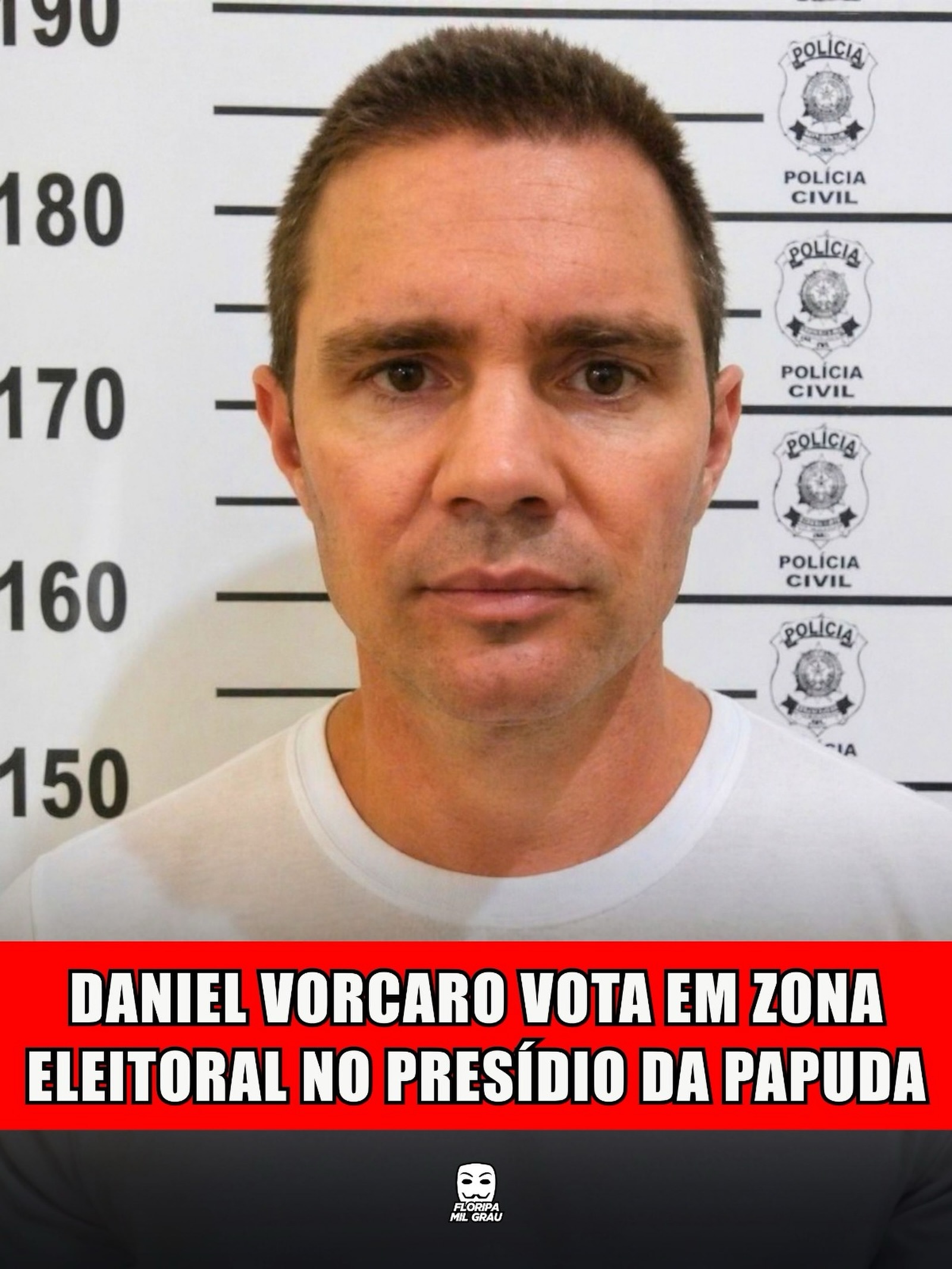 DANIEL VORCARO VOTA EM ZONA ELEITORAL NO PRESÍDIO DA PAPUDA