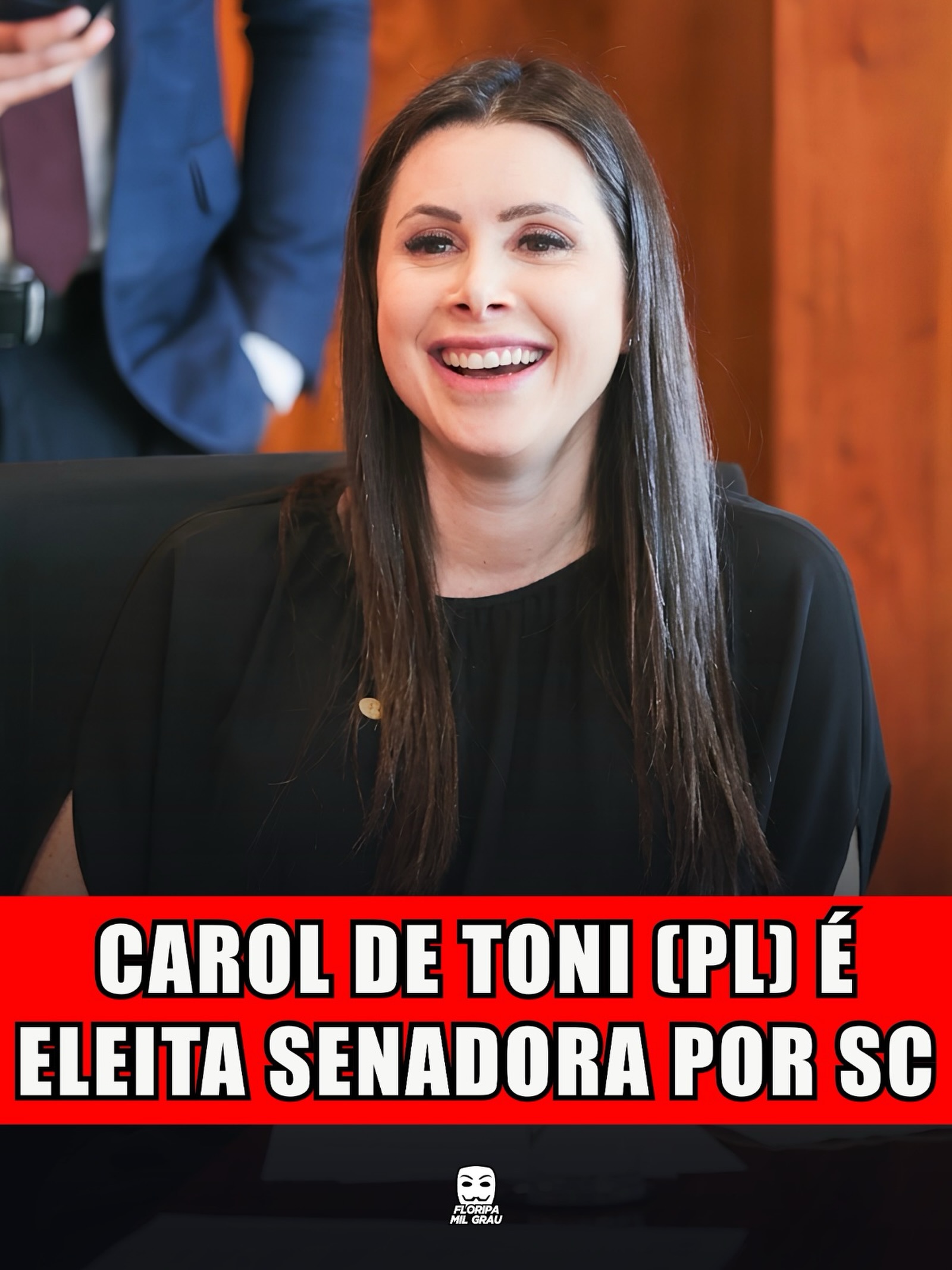 CAROL DE TONI (PL) É ELEITA SENADORA POR SC