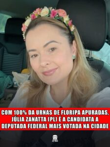COM 100% DA URNAS DE FLORIPA APURADAS, JÚLIA ZANATTA (PL) É A CANDIDATA A DEPUTADA FEDERAL MAIS VOTADA NA CIDADE