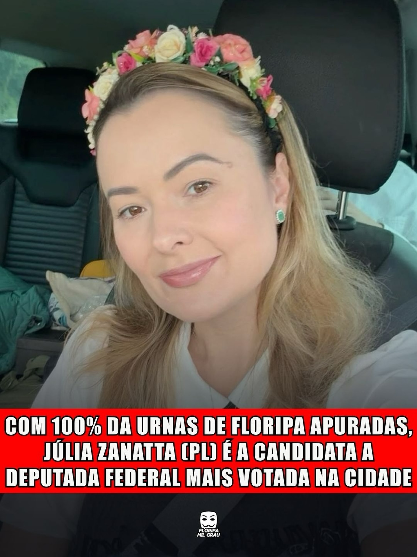 COM 100% DA URNAS DE FLORIPA APURADAS, JÚLIA ZANATTA (PL) É A CANDIDATA A DEPUTADA FEDERAL MAIS VOTADA NA CIDADE
