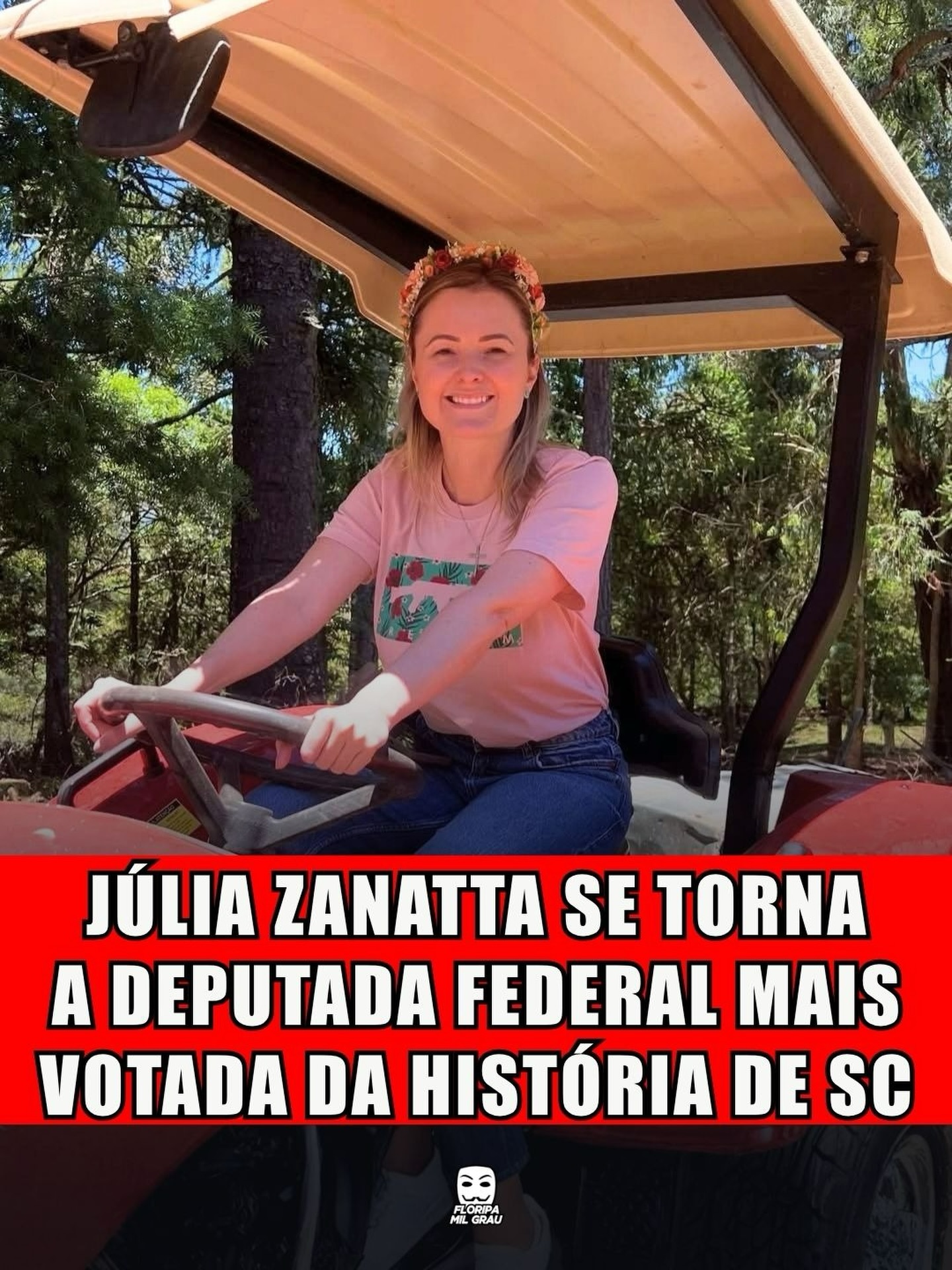 JÚLIA ZANATTA SE TORNA A DEPUTADA FEDERAL MAIS VOTADA DA HISTÓRIA DE SC
