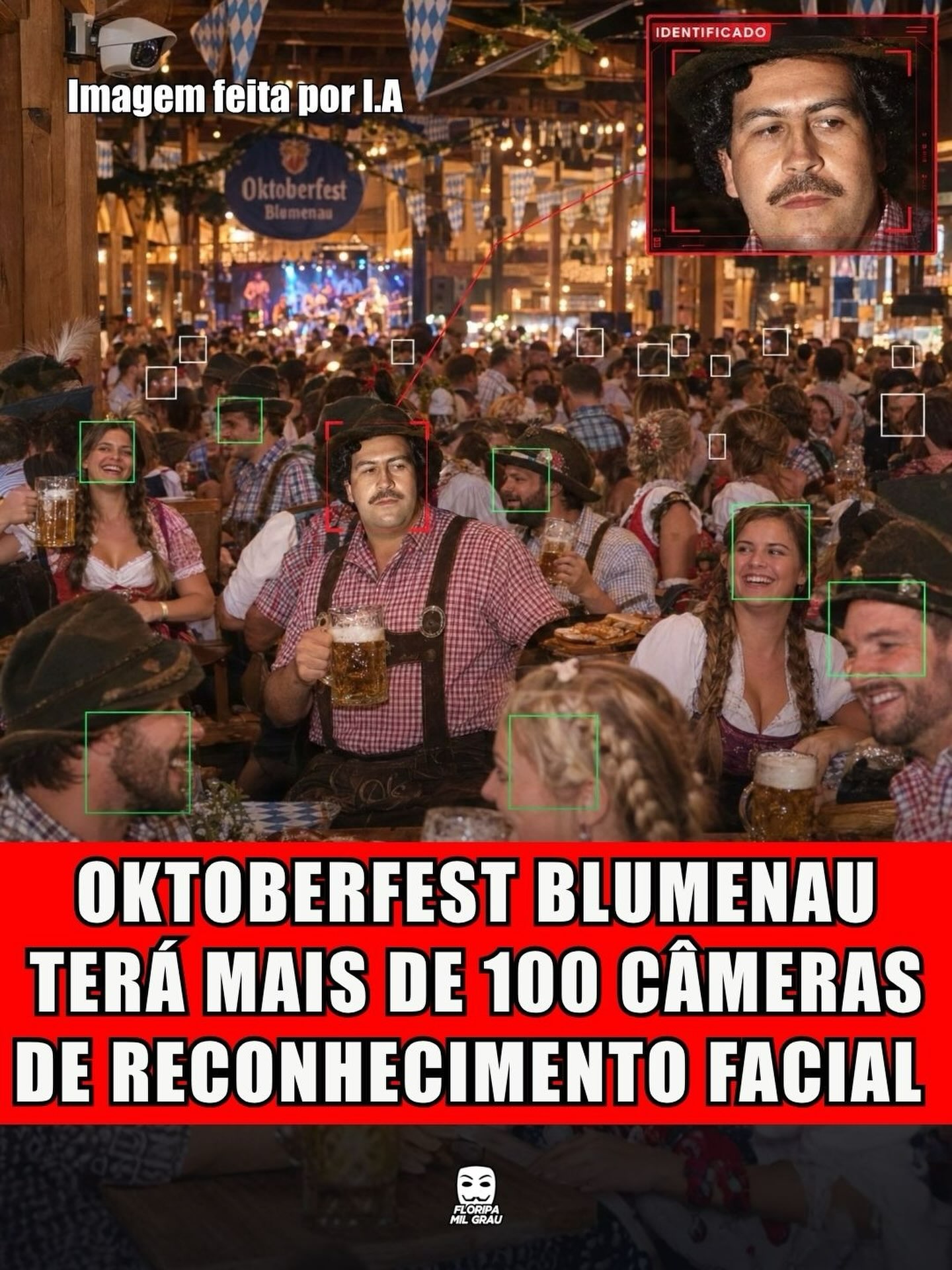 OKTOBERFEST BLUMENAU TERÁ MAIS DE 100 CÂMERAS DE RECONHECIMENTO FACIAL