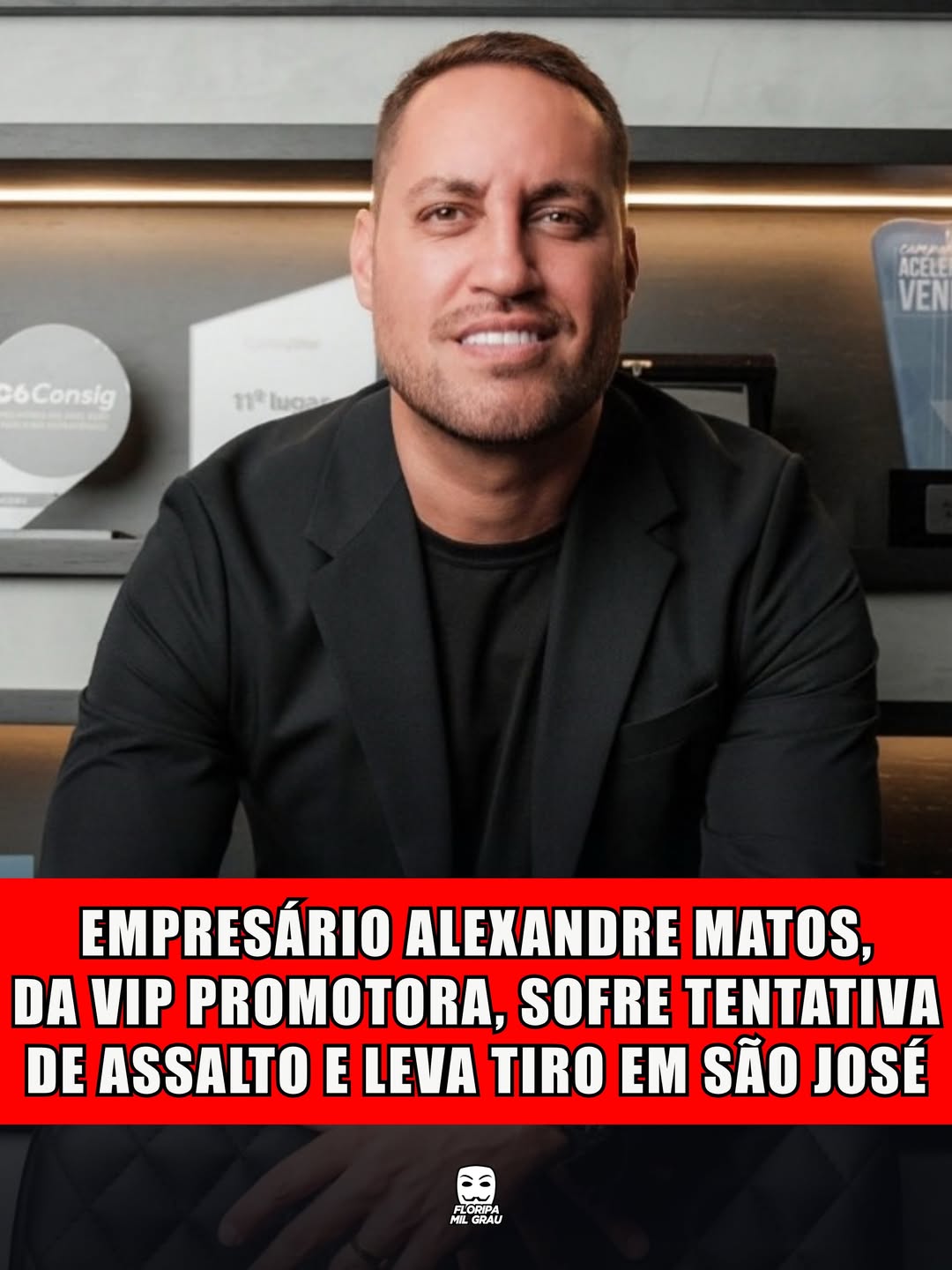 EMPRESÁRIO ALEXANDRE MATOS, DA VIP PROMOTORA, SOFRE TENTATIVA DE ASSALTO E LEVA TIRO EM SÃO JOSÉ