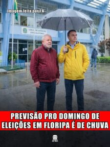 PREVISÃO PRO DOMINGO DE ELEIÇÕES EM FLORIPA É DE CHUVA